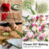 Floral Arrangement Kit Bouquet DIY Making Tools 24 Gauge Floral Stem Wire,24 Gauge Paddle Wire,Wire Cutter,Tapes...