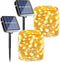 Joomer Solar String Lights Outdoor, 2Pack Total 100ft 300LED 8 Modes Solar Fairy Lights,Waterproof Lights for Tree, Patio, Garden, Outdoors Decora...