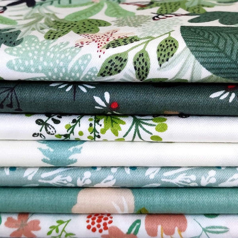 Misscrafts 7pcs Cotton Craft Fabric Bundle 18" x 22" Pre-Cut Quilt Squares Fat Quarters Quilting Fabric for Sewing Crafting Patchwork DIY Scrapboo...