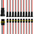 12 kit 2 Pin Connector Waterproof Connector 16 AWG Male and Female Way Connector 2 Wire Quick Disconnect Connector for Car Truck Motorcycle Boat...