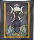 The Goddess Hecate Tarot Card Tapestry - Triple Moon Goddess of Witchcraft Hekate Wheel Pagan Witch Wall Hanging (60" x 50")...