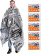 Emergency Blankets Mylar Thermal Blanket-(5 Pack) of Gigantic Space Blanket 82 * 64 in. Survival Blankets Heavy Duty Camping Gear,First Aid…...
