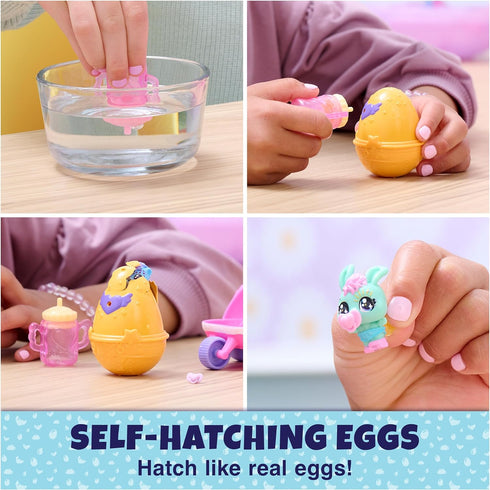 Hatchimals Alive, Hatch N’ Stroll Playset with Stroller Toy and 2 Mini Figures in Self-Hatching Eggs, Kids Toys for Girls and Boys Ages 3 and up...