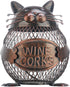 Tooarts Practical Kitten Wine Cork Container Iron Piggy Bank Handcraft Home Decoration Gift...