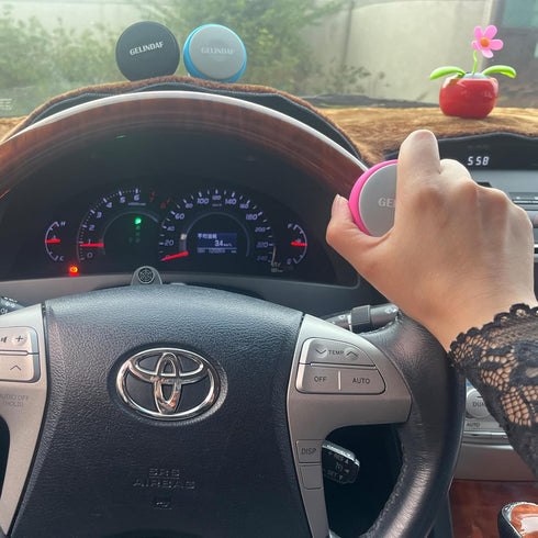 Steering Wheel Knob Pink, Women Car Suicide Knob Spinner Wheel, Non-Slip Driving Power Handle for Standard & Thick Steering Wheels Universal Fit f...