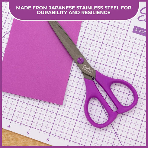 Crafter's Companion Straight Scissors for Paper and Card Crafting & Cutting Projects-6 Inch, 6inch, Silver...