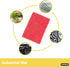 Scouring Pad Non-Scratching Scrubber Non-Scratch Cleaning Scrub Pads Heavy Duty Scouring Pad Reusable Kitchen Scrubbing Pad Pack of 3 Red, by Supe...