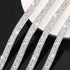 Hicarer 3 Yards Resin Rhinestone Ribbons for Wedding Self Adhesive Diamond Crystal Ribbon Roll Glitter Resin Diamond Belt Bling for Craft DIY Bag ...