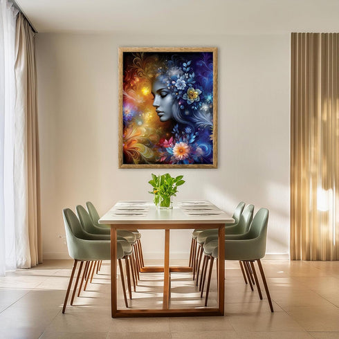 Posterizer 1 pcs-abstract floral African womans decor-Afro-American Art Collection-Inspirational Women's Art-Gifts for Women-Living Room Bedroom D...