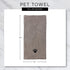 Bone Dry Pet Grooming Towel Collection Embroidered Absorbent Microfiber Drying Set, 15x30, Black, 3 Count...