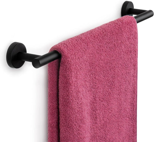 Marmolux Acc 14 Inches Hand Towel Holder Matte Black - Bathroom Hardware Black Towel Bar - Towel Rack Towel Hanger - Stainless Steel Wall Mount Ba...