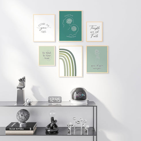 EXCOOL CLUB Therapy Office Decor Mental Health Posters for High School- 12x16 Psychology Wall Art, Counseling Office Must Haves, Therapist Decor S...