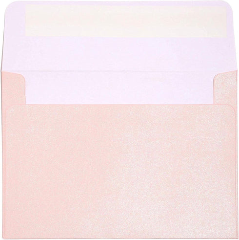50 Pack A1 Premium Invitation Envelopes for Wedding, Metallic Pink, Mini Sized (3.6 × 5.1 In)...