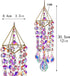 Crystal Suncatchers Hanging Wind Chime Style Garden Suncatcher Rainbow Maker Handmade Gold Plated Suncatcher...