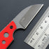 C1297 Fixed Blade Knife Neck Knife,9Cr18Mov Blade G10 Handle EDC Tool Knifes for Outdoor, Camping, Hiking, Fishing,Hunting with kydex Sheath (Red)...
