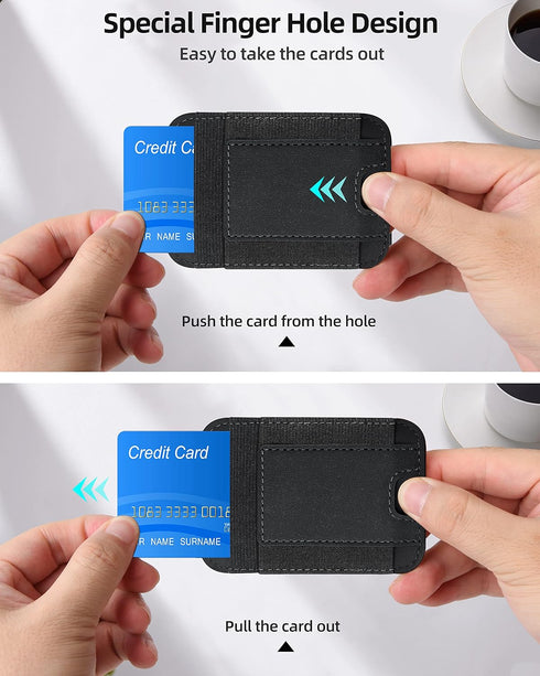 Upgraded for Magsafe Wallet, Strongest Magnetic Wallet, for iPhone Wallet Magsafe with 2 Card Slots, Magnetic Card Holder Wallet for iPhone 15/14/...