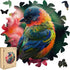 Wooden Puzzles for Adults,Bird Wooden jigsaw puzzles 200pcs,10.9x11.2in,Medium,Unique Shape Animal adult Puzzles,Irregular Wood Puzzles Creative G...