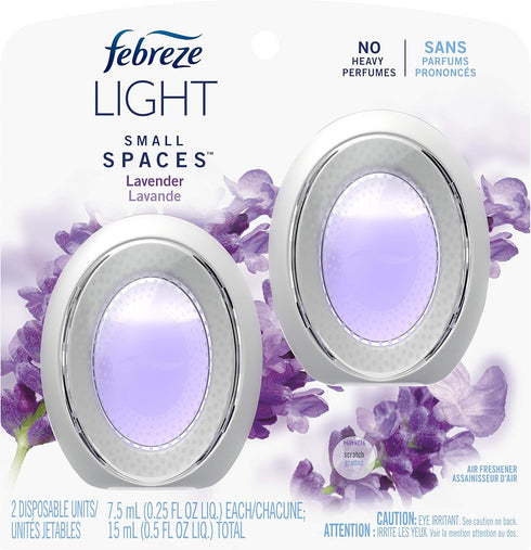 Febreze LIGHT Small Spaces Air Freshener Lavender, 2 count...