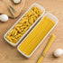 2Pcs Pasta Storage Container Kitchen Spaghetti Food Storage Box - Noodle Canister With Lid for Spaghetti, Noodles, Pasta, Eggs, Fruits Snacks (2Pc...