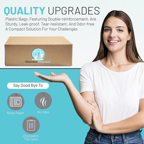 Discrete Disposal Bags - Pop Up Box Design, Sanitary disposal bags feminine and personal use...