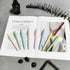 Pastel Retractable Ballpoint Pens,Medium Point 1.0mm Black Ink,Quick Drying,Smearing and Smudging Proof,Smooth Ink Pens (8)...