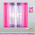 KOUFALL Kawaii Room Decor for Bathroom Pink and Purple Teen Girls Ombre Kids Curtain Rod Pocket Small Curtains for Girl Bedroom Decorations 45 Inc...