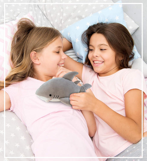 DolliBu Shark Plush - Super Soft Stuffed Animal Marine Gray Shark, Realistic Ocean Animal Plush Toy Shark for Boys and Girls, Cute Sea Creature Pl...