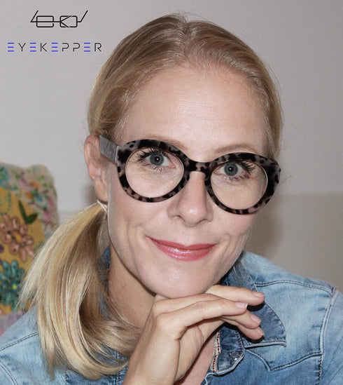 Eyekepper 4 Packing Round Reading Glasses Women Large Frame Stylish Readers +0.50...