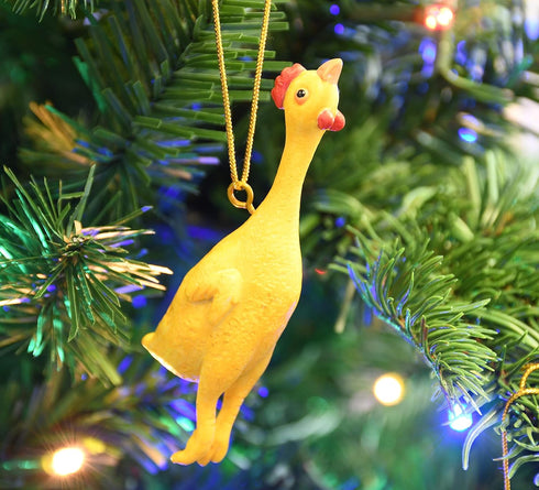 Tree Buddees Funny Rubber Chicken Christmas Ornaments...