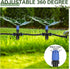 20 Pcs Drip Irrigation Emitters for 1/4 Inch Tubing Adjustable 360 Degree Water Flow Drippers with Stakes for Garden Greenhouse Lawn Watering Syst...