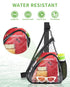 MAY TREE Clear Bag for Stadium Events, Clear Backpack for Concert Stadium Festival Sport Work Sling Bag with Heavy Duty Material - Black...