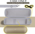 for Beats Pill Wireless Bluetooth Speaker Hard Protective Case with Shoulder Strap, Portable Travel Case Replacement (Champagne Gold Case) - co2CR...