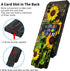 Case for Samsung Galaxy A03s with Detachable Card Holder Slot Kickstand Hybrid Dual Layer Heavy Duty Shockproof Cover Hidden ID Cash Credit Wallet...