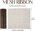 MEEDEE Dark Brown Deco Mesh 10 Inch Copper Mesh Ribbon Metallic Chocolate Fabric Mesh Wreath Ribbon for Garland Mailbox Swag Crafts Supplies (30 F...