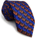 S&W SHLAX&WING Ties for Men Blue Copper Necktie Set with Pocket Square Mens Gift...