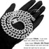 Cuban Link Dog Collar Gold Silver Color Metal Dog Chain Collar Cuban Diamond Chain Pet Collars for Dogs Cats Jewelry 8/10/14/16/18/20/24/28 Inch (...