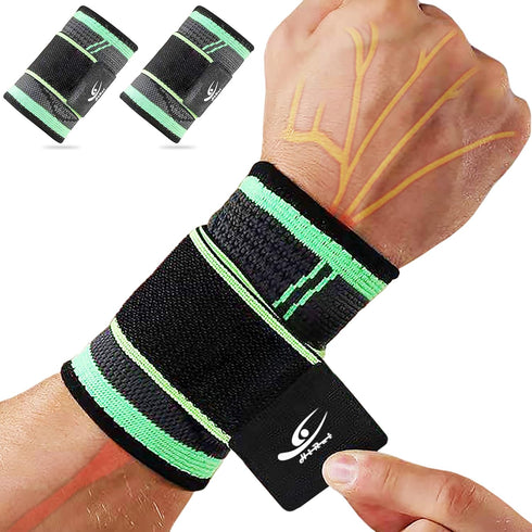 HiRui Wrist Brace Wrist Wraps Compression Wrist Strap, Wrist Support for Work Fitness Weightlifting Sprains Tendonitis, Carpal Tunnel Arthritis, P...