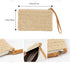AUEAR, Women's Hand Wrist Type Straw Clutch Bag Bohemian Summer Beach Sea Handbag Purse Zipper Wristlet...