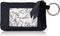 Vera Bradley Women's Microfiber Zip ID Case Wallet, Solid Navy, One Size...