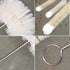 Coralpearl Stainless Steel Soda Bottle Cleaning Brush Set Natural Boar Bristle Wool Tip Long Handle, Flexible Bendable Thick Wire Cleaner for Narr...