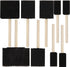 Vanitek 10 Piece Flat Flexible Poly Foam Bevel-Tipped Brush Set with Wooden Handles - Ideal for Applying Paint, Oil-Based Paints, Stain, Varnish, ...