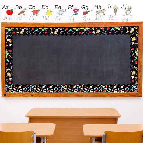 71 Feet Classroom Bulletin Board Borders Confetti Border School Decor Inspirational Quotes Bulletin Board Supplies Scalloped Bulletin Board Trim f...