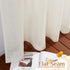 NICETOWN Linen Sheer Curtains and Drapes for Living Room, Rod Pocket & Back Tab Semitransparent with Light Through Vertical Window Treatments for ...
