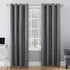 Sun Zero Columbia Thermal Insulated 100% Blackout Grommet Curtain Single Panel, 50" x 84", Gray...