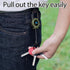 Retractable Keychain Heavy Duty, Multitool Carabiner Badge Holder, Retractable Keychain Clip Id Holder, Upgraded 58cm Stainless Steel Cord, Suitab...