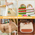 6 Pcs PU Leather Bag Bottom Shaper with Holes for DIY Bag Crochet, Atarvana Oval Bag Bottom Shaper Pads 12x4 Inch for DIY Purse Shoulder Bag Handb...