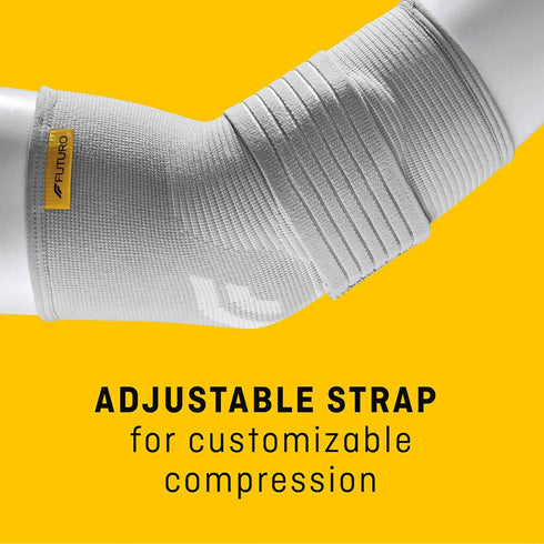 Futuro MMM-379 Comfort Elbow with Pressure Pads, Easy-to-Use Comfort Straps for Personalized Adjustment, Medium...