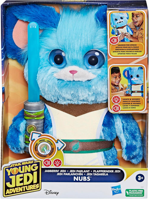Star Wars: Young Jedi Adventures Jabberin' Jedi Nubs, Electronic Plush, Lights & Sounds, Toys, Preschool Toys for 3 Year Old Boys & Girls...