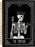The Emperor Tarot Card Journal Notebook, Skull Notebook, Goth Gothic Journal, Witch Notebook, Goth Office Supplies, Spiral Notebook 5.5x8.3, Tarot...