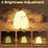 Cute Night Light Rechargeable with 7 Color Changing and Timer, Kids Pear Night Light for Toddler Baby Christmas Gifts, Touch Portable LED Silicone...